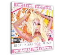 SDPOUGVY Nicki Minaj Pink Friday Roman Reloaded (édition de luxe) Poster sur toile pour décoration de chambre à coucher, bureau, chambre, cadeau 40 x 40 cm