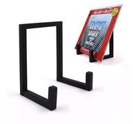 sdroceRyaM Support de rangement pour disques vinyles en métal noir - Petit support pour photos, assiettes, chevalet photo