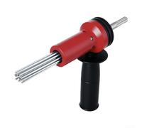SDS Adaptateur détartreur d'aiguille électrique à tige pour enlever la rouille, le nettoyage du béton et la préparation du carrelage - Alliage d'acier trempé, 155 x 210 mm, 521,5 g (rouge)