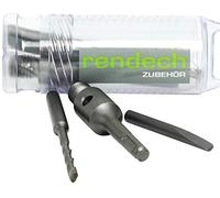 SDS Plus Adaptateur - Kit avec Foret central & Coin d'éjection pour scie cloche béton avec Filetage M16 | rendech® Qualité de la marque