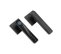 SDSKZOZP Serrure biométrique à empreintes digitales for porte de maison intelligente, mot passe, serrure numérique électronique, contrôle par application, boutons d'entrée(Black TUYA APP)