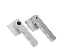 SDSKZOZP Serrure biométrique à empreintes digitales for porte de maison intelligente, mot passe, serrure numérique électronique, contrôle par application, boutons d'entrée(Silver TUYA APP)