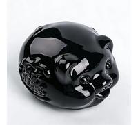 SDSLKAVHZ Balancer de Cochon d'argent en Cristal K9, 9x6cm gravé avec des Mots de trésor, idéal pour la Maison Bureau décoration de Bureau Cadeau