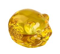 SDSLKAVHZ Balancier de Cochon d'argent en Cristal K9, 9x6cm gravé avec des Mots de trésor, idéal pour la Maison Bureau décoration de Bureau Cadeau