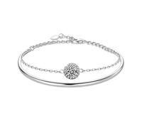 SDSLKAVHZ Femmes s925 argent mossanite Empire bracelet en or argent réglable double ouverture lumière luxe niche bracelet pour mariage Noël Saint Valentin cadeau d'anniversaire