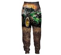 SDSVFG Pantalon de jogging unisexe avec imprimé tracteur 3D, style hip-hop décontracté, Pantalon 1, 3XL