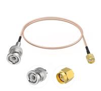 SDTC Tech SMA mâle vers BNC mâle RF câble coaxial RG316 Pigtail Jumper Coax Antenne Extender Connecteur BNC Adaptateur (50,8 cm)