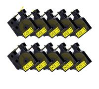 sDtESNB 10 Paquets de Ruban adhésif 9mm 40913 pour étiqueteuse Compatible avec Le Ruban D1 40910 40913 40916 40917 40918 40919 LabelManager 160 280(Black on Yellow)