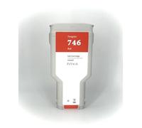 sDtESNB Cartouche d'encre Compatible avec l'imprimante Format à Jet d'encre Postscript 746 Designjet Z6 Z9(300ML Red)