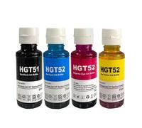 sDtESNB Couleur Compatible Bouteille à Base d'eau à Base d'encre Recharge à Jet d'encre Compatible avec - GT51 GT52 GT53 5810 5820 Imprimante avec 51 52 53 Encre Compatible(1 Set)