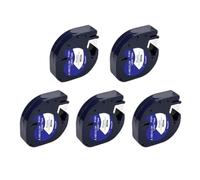 sDtESNB Ruban d'étiquettes 91201 91202 12267, 12mm, 91222 91332 91200 91203, Compatible avec l'étiqueteuse LT 100H, 5 Paquets(5PK Plastic White)