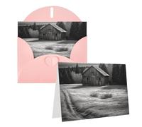 SDTYKHJ Carte de vœux avec enveloppes, 10,2 x 15,2 cm, carte de rétablissement, carte d'anniversaire noire et blanche, carte d'anniversaire « Thinking of You » - Cartes postales amusantes pour