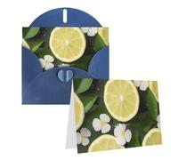 SDTYKHJ Carte de vœux avec enveloppes, 10,2 x 15,2 cm, carte de rétablissement vierge au citron frais, carte d'anniversaire « Thinking of You » - Cartes postales amusantes pour anniversaire, mariage