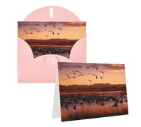 SDTYKHJ Carte de vœux vierge avec enveloppes 10,2 x 15,2 cm Get Well Cartes de notes vierges Bosque del Apache Carte d'anniversaire « Thinking of You » - Cartes postales amusantes pour anniversaire