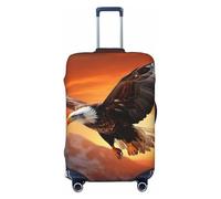 SDTYKHJ Housse de bagage de voyage, housse de protection tendance pour valise, motif aigle volant au coucher du soleil, housses de bagages en élasthanne, lavables et anti-rayures pour valises de 45,7