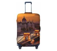 SDTYKHJ Housse de bagage de voyage, housse de protection tendance pour valises de 45,7 à 81,3 cm en élasthanne, lavable et anti-rayures pour valises de 45,7 à 81,3 cm, Noir , L