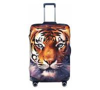 SDTYKHJ Housse de bagage de voyage tendance Galaxy Tigre Housse de bagage en élasthanne lavable anti-rayures Housse de protection pour valises de 45,7 à 81,3 cm, Noir , XL