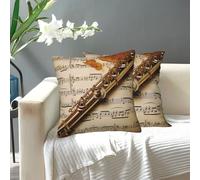 SDTYKHJ Housse de coussin carrée moderne double face douce pour canapé, lit, décoration d'intérieur, 45,7 x 45,7 cm