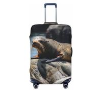 SDTYKHJ Housse de protection tendance en élasthanne pour valises de 45,7 à 81,3 cm, lavable, anti-rayures, protection pour valises de 45,7 à 81,3 cm, Noir , S