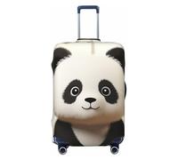 SDTYKHJ Housse de protection tendance pour valises de voyage - Panda blanc - En élasthanne - Lavable - Anti-rayures - Convient aux valises de 45,7 à 81,3 cm, Noir , XL
