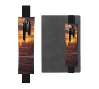 SDTYKHJ Porte-stylo en cuir avec bande élastique pour ordinateur portable Las Vegas Sunset Pen Sleeve Pouch réglable Journal Pen Case Bookmark Convient pour ordinateurs portables de 20,3 cm à 10"