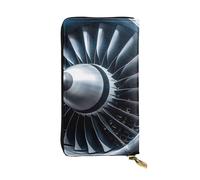 SDTYKHJ Portefeuille pour femme - Grande capacité - En cuir - Avec moteur à jet - Porte-carte - Porte-téléphone - Sac de voyage