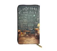 SDTYKHJ Portefeuille pour femme - Grande capacité - En cuir mathématique - Porte-carte - Porte-téléphone - Sac à main de voyage