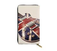 SDTYKHJ Portefeuille pour femme - Grande capacité - En cuir - Motif drapeau britannique - Porte-carte - Porte-téléphone - Portefeuille de voyage