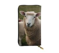 SDTYKHJ Portefeuille pour femme - Grande capacité - Portefeuille long en cuir de mouton - Porte-carte pour téléphone portable