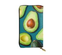 SDTYKHJ Portefeuille pour femme - Grande capacité - Portefeuille long en cuir - Fruits tropicaux frais - Porte-cartes pour téléphone portable