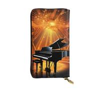 SDTYKHJ Portefeuille pour femme - Grande capacité - Portefeuille long en cuir pour théâtre musical - Porte-cartes pour téléphone portable