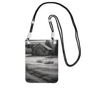 SDTYKHJ Sac à main pour téléphone portable - Noir et blanc - Sac à bandoulière étanche pour téléphone portable - Sac à bandoulière pour femme, Noir/blanc, One Size