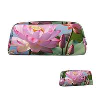SDTYKHJ Trousse à crayons avec motif de fleurs, pochette portable pour pièces de monnaie, trousse de maquillage esthétique, trousse de maquillage en cuir, Argenté., Taille unique