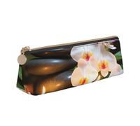 SDTYKHJ Trousse à crayons relaxante avec massage spa grand sac à crayons portable pochette de monnaie esthétique sac de maquillage en cuir