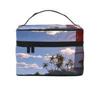 SDTYKHJ Trousse de maquillage pour femme - Trousse de toilette de voyage avec phare - Organisateur de maquillage avec poignée