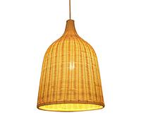 SDUYTDG Lampe à Suspension en Tissage de rotin d'étude, Lustre en Bambou tissé à la Main pour Le décor de Salle à Manger de Salon, luminaire en Osier à Hauteur réglable