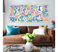 SDVIB Henri Matisse《La perruche et la sirène》Toile Peinture à l'huile Affiche d'art Image Décoration de la maison Moderne Wall Art Print 70x160cm Sans cadre