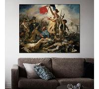 SDVIB La liberté guidant le peuple par Delacroix Célèbre Peinture Reproduction Wall Art Image pour Salon Home Decor Affiche 30x40cm Sans Cadre