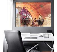 SDVIB Lawrence Alma-Tadema (rivaux inconscients 1893) toile peinture à l'huile oeuvre affiche imprime photo moderne décoration murale maison 60x90 cm sans cadre