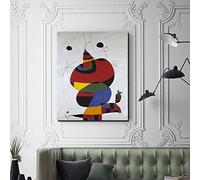 SDVIB Pablo Picasso Miro Femme Oiseau Étoile Toile Peinture Imprime Salon Décor À La Maison Moderne Mur Art Peinture À L'huile Affiche Art 50x70cm Sans Cadre