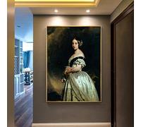 SDVIB Portrait De La Reine Victoria Toile Peintures Célèbre Oeuvre Impression Sur Toile Mur Art Photos pour Salon Décor À La Maison 50x75cm Sans Cadre