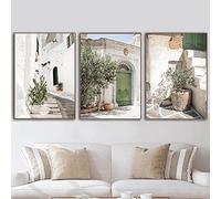 Pouilles Arbre Porte Affiche Photographie Toile Peinture Italie Paysage Art Imprimer Moderne Mur Photo Pour Salon Décor 30x40cm-3 Pièces Sans Cadre