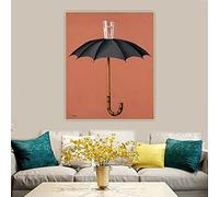 SDVIB Rene Magritte Les vacances de Hegel, 1958" surréalisme toile peinture à l'huile esthétique scandinave décor à la maison impressions sur toile19.6 x 27.5" (50x70cm) pas de cadre