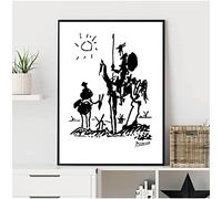 SDVIB Tout ce que vous pouvez image est réel Pablo Picasso Art Peintures Impression sur Toile, Don Quichotte Affiche Peinture Mur Photo Décor 70x100cm Sans Cadre