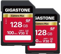 SDXC Memory Card 128GB (2 Pack) Premium Series 80MB/s Speed Compatible with Photos, Videos, Music, Camcorder, Camera, PC, U1 UHS-I Class 10 for UHD Video, with 2 Mini Case