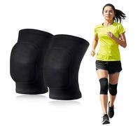 SDXCJY 1 paire de genouillères extensibles pour femme - Genouillères de danse pour femmes - Genouillère respirante - Soutient la protection du genou - Manchon entièrement noir respirant pour la danse