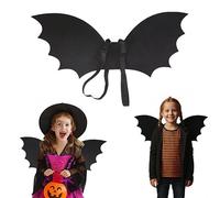 SDXCJY Cape d'Halloween pour enfants, ailes de chauve-souris noires avec sangle réglable, accessoires pour costume de vampire et fêtes costumées (48 x 20 cm) (noir)