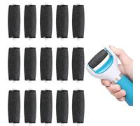 SDXCJY Lot de 15 rouleaux de rechange pour lime à pieds électrique extra grossière pour pédicure lisse et têtes de pédicure (noir)