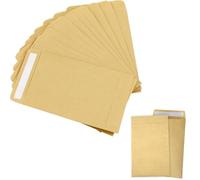SDXCJY Lot de 160 petites enveloppes auto-adhésives pour articles, salaires, billets, perles (marron)