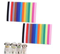 SDXCJY Lot de 30 colliers d'identification pour chiot, couleurs assorties, collier souple et réglable, bande d'identification multicolore pour chaton chiot (plusieurs couleurs)